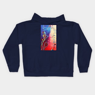 Waiting... (Blue) Kids Hoodie